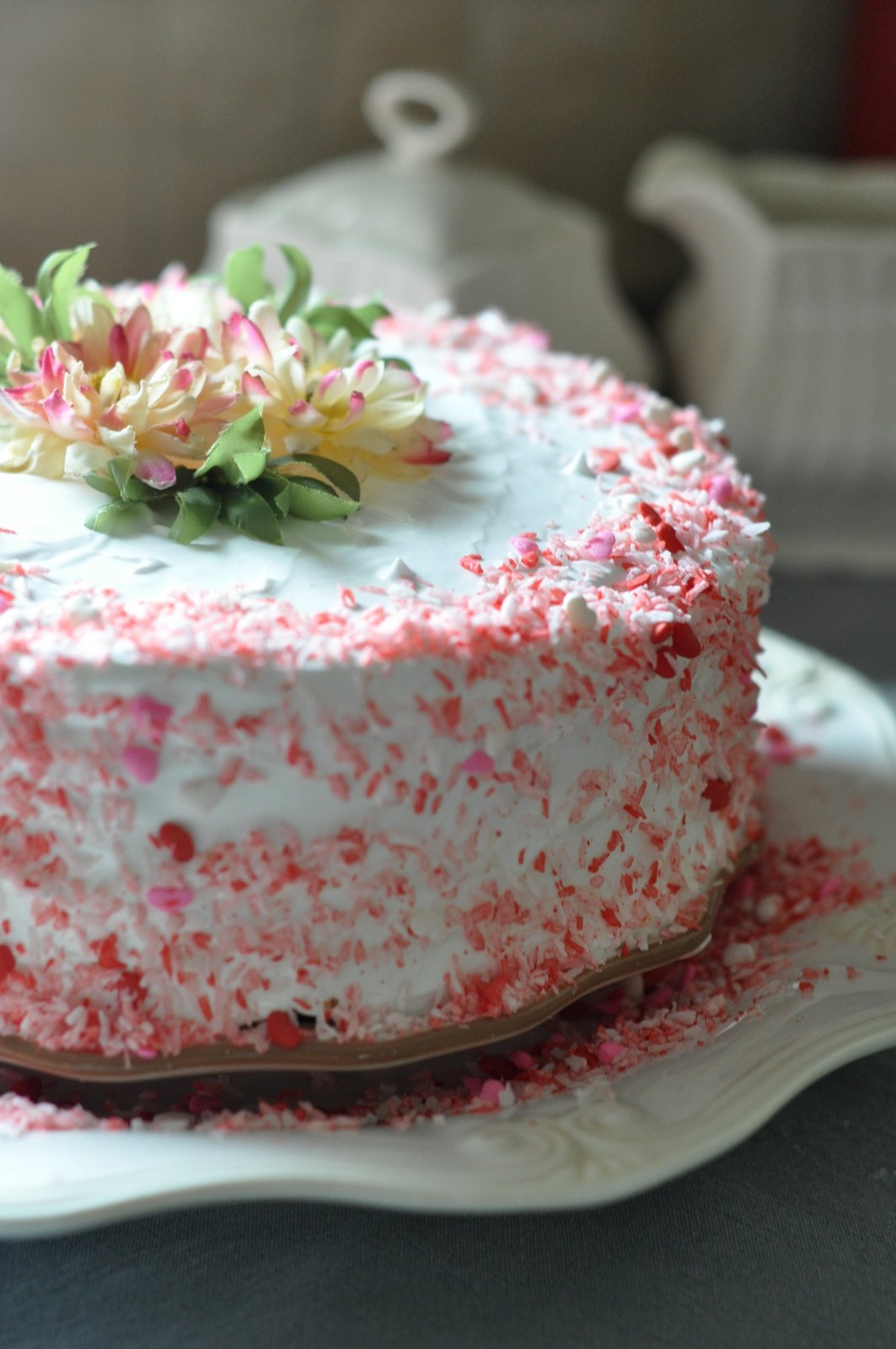Mennonite Girls Can Cook White Cake with Meringue Frosting