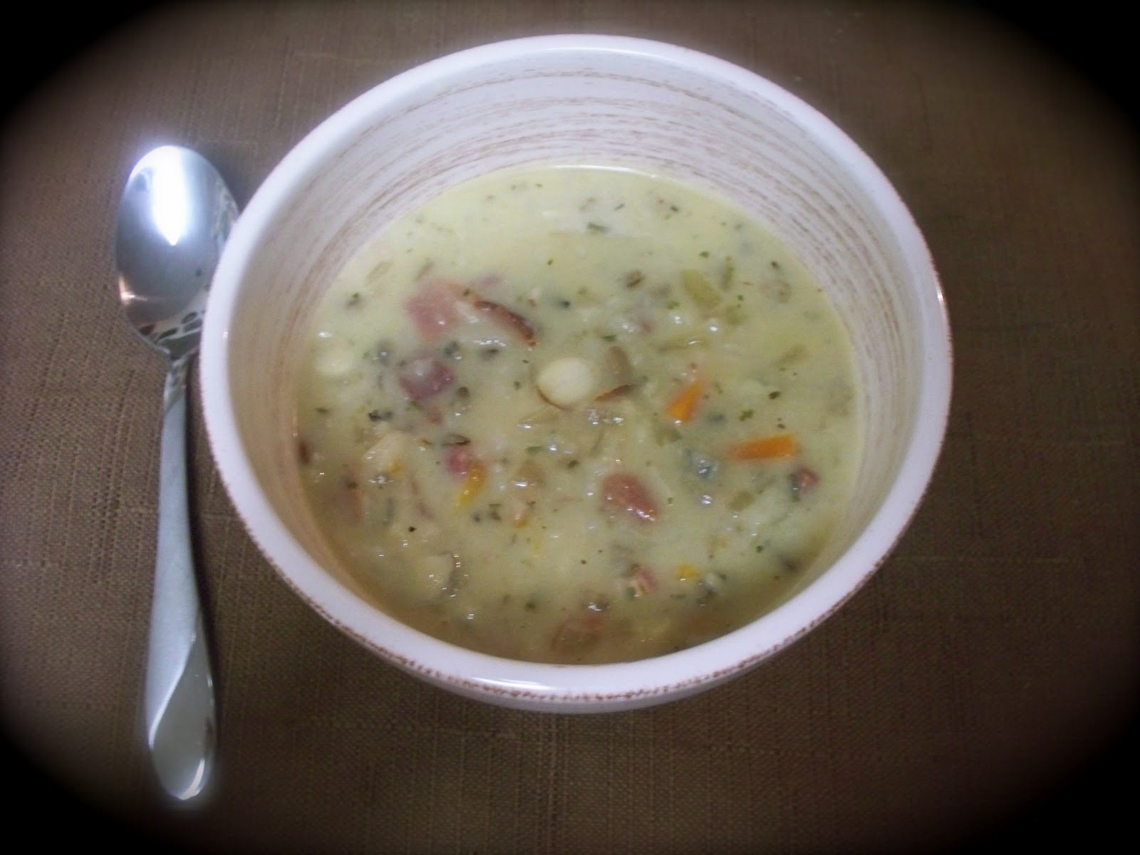 KitchenJoy {Slow Cooker} Ham and Wild Rice Soup
