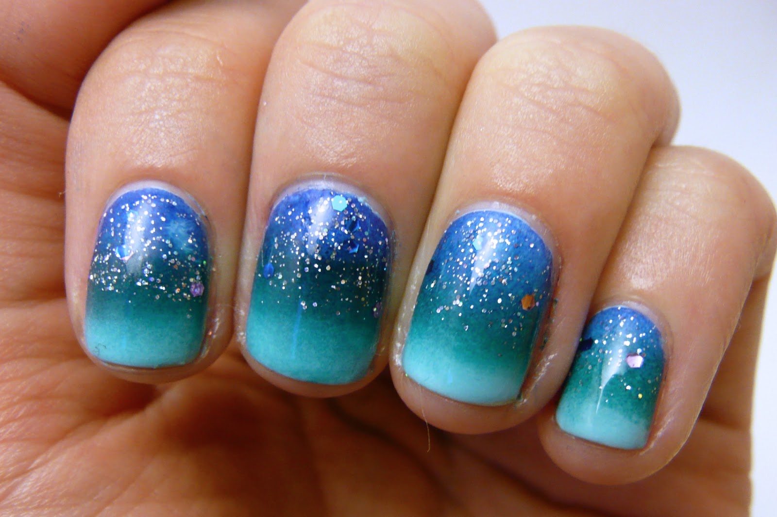 ocean blue color nail polish