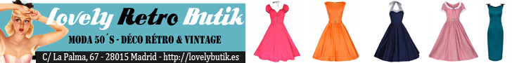 Vestidos estilo años 50 pinup, rockabilly, swing, madmen...