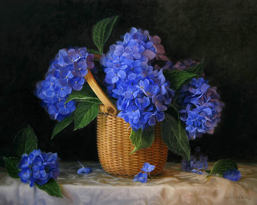 Blue Hydrangea Paintings