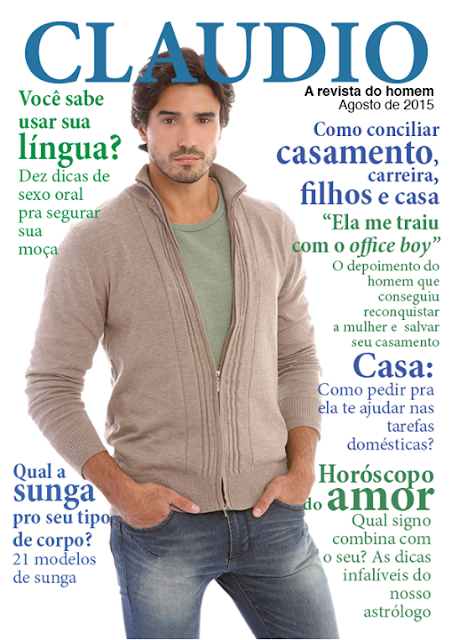 Como seria uma revista masculina se ela fosse pensada como as revistas femininas são. Como seria uma revista masculina se ela fosse pensada como as revistas femininas são.
