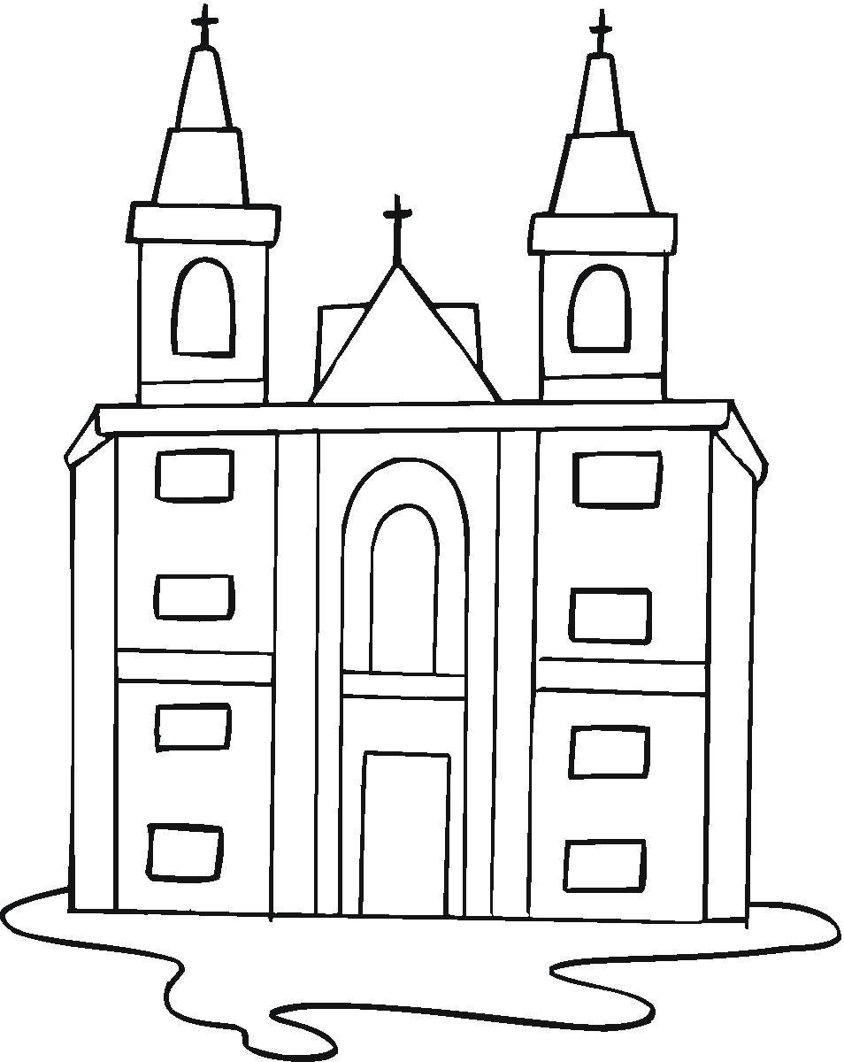 Igreja Para Colorir