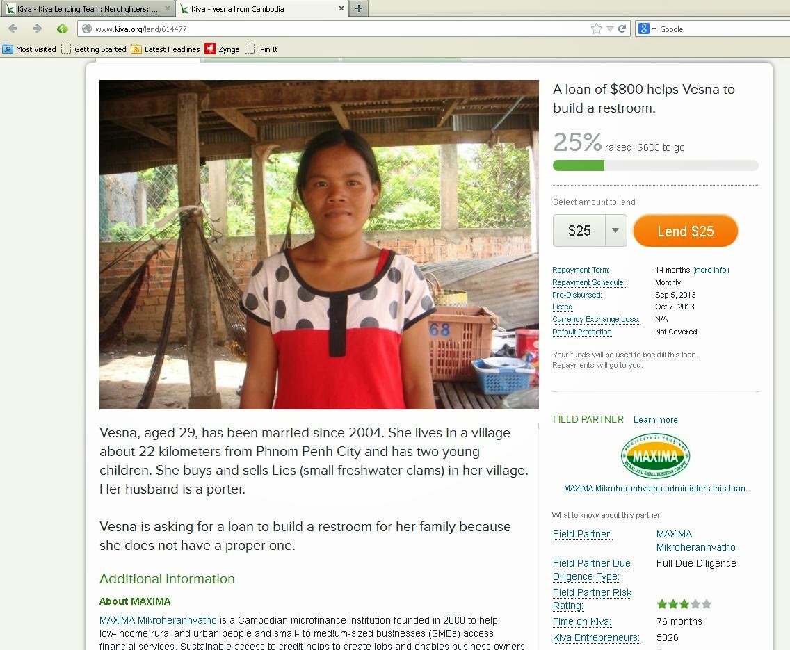 Surely Sarah Microfinance Lending Through Kiva