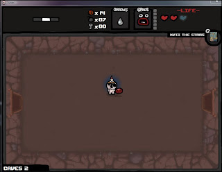 This is a Binding of Isaac Game play screenshot in the basement