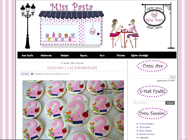 Miss Pasta Blogspot Blog Tasarımı