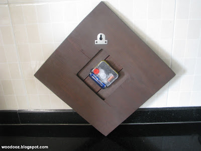 Hook installed for handing Wall clock to be hung on wall