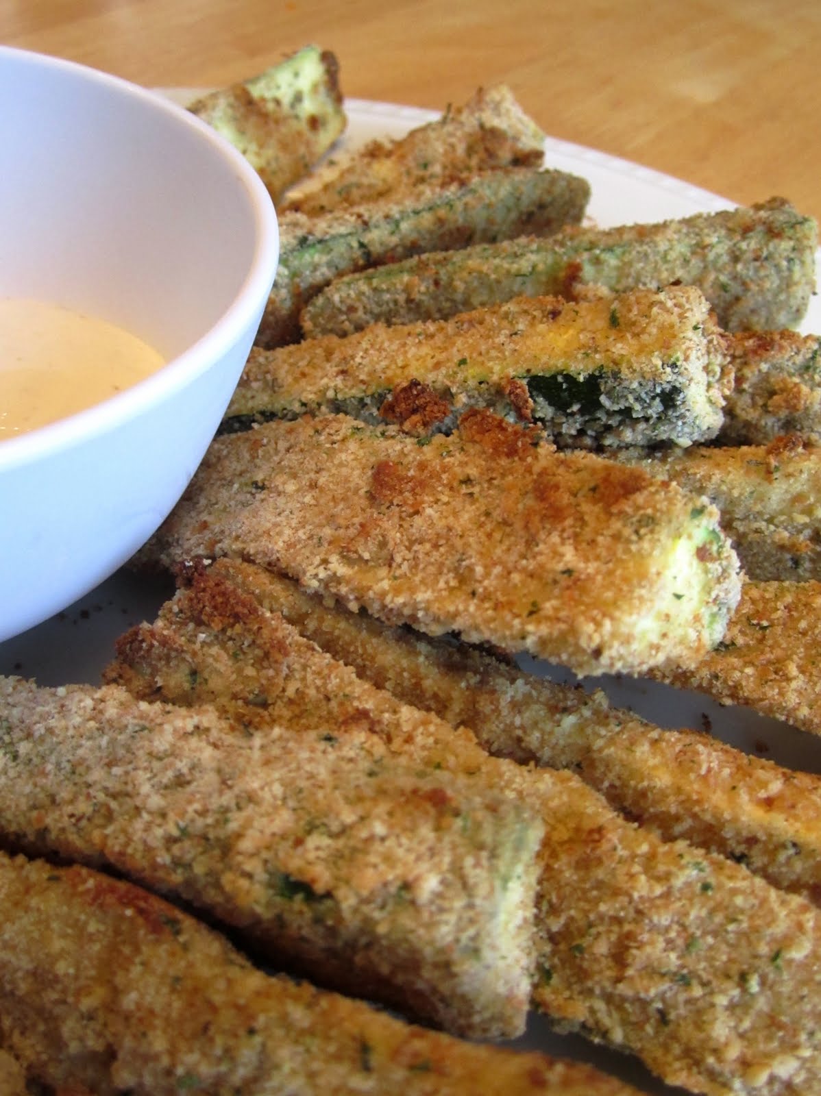 3 Gals and a Kitchen Oven Fried Zucchini