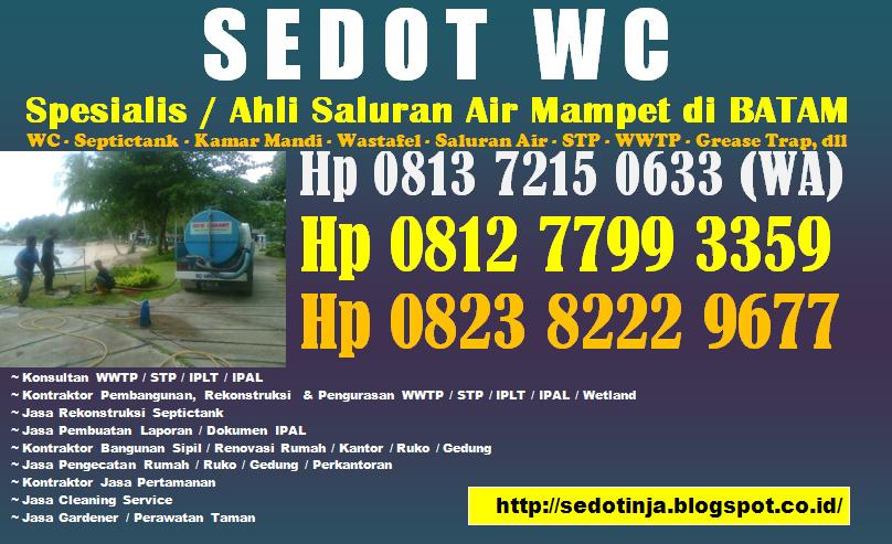 Hp 081277993359 Spesialis Sedot WC & Service Mampet di Batam