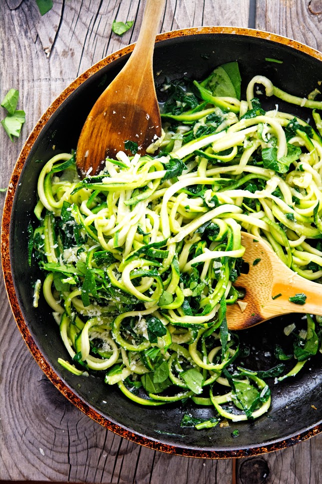 The Iron You Garlic Butter Zoodles with Herbs