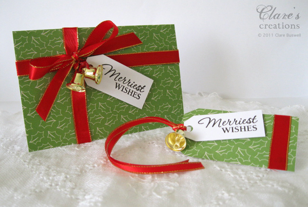 Kraft paper gift card envelope – free printable! Origami Christmas Tree | Clare's creations