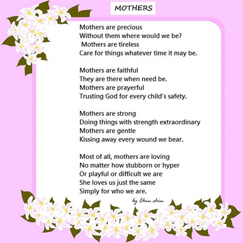 Latest Parents Day Poems For Kids: A Happy Parent's Day Poems For Mom: Mother