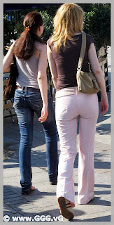 Girls wearing tight pants