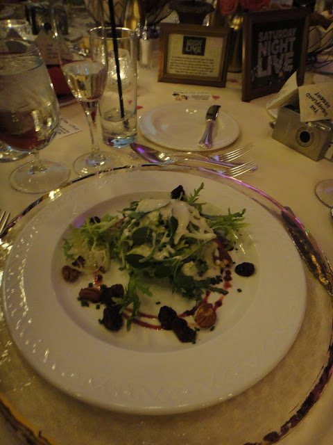 Disneyland Wedding - Salad with dried cherries and vinaigrette 