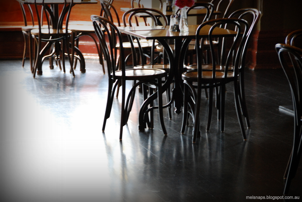 MELBOURNE.SNAPS Empty Chairs and Empty Tables