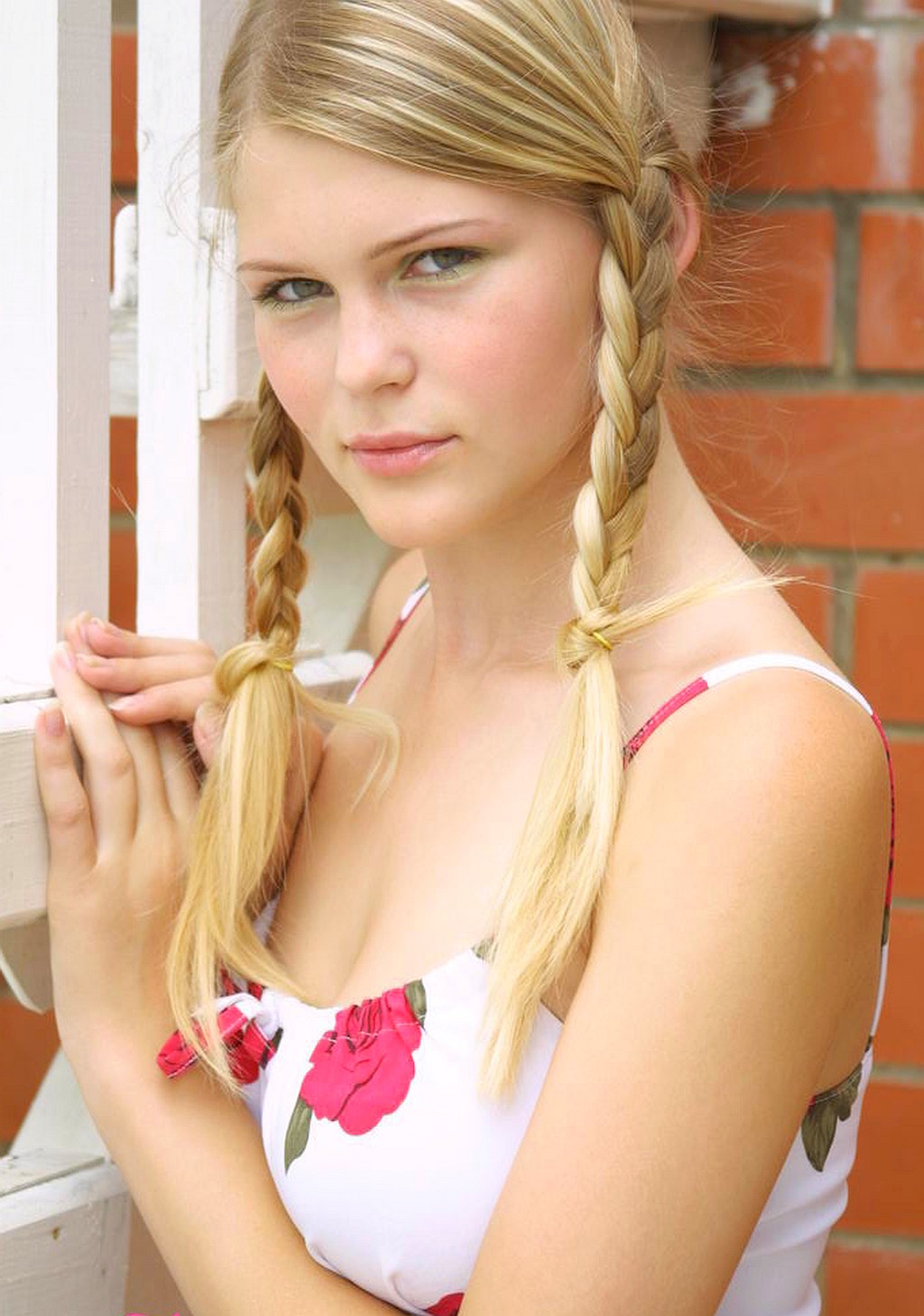 Cute Blonde Teens With Pigtails