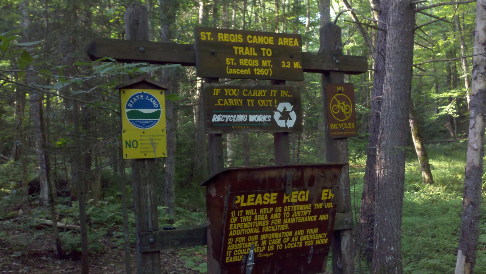Off on Adventure St. Regis Mountain 7/17/11