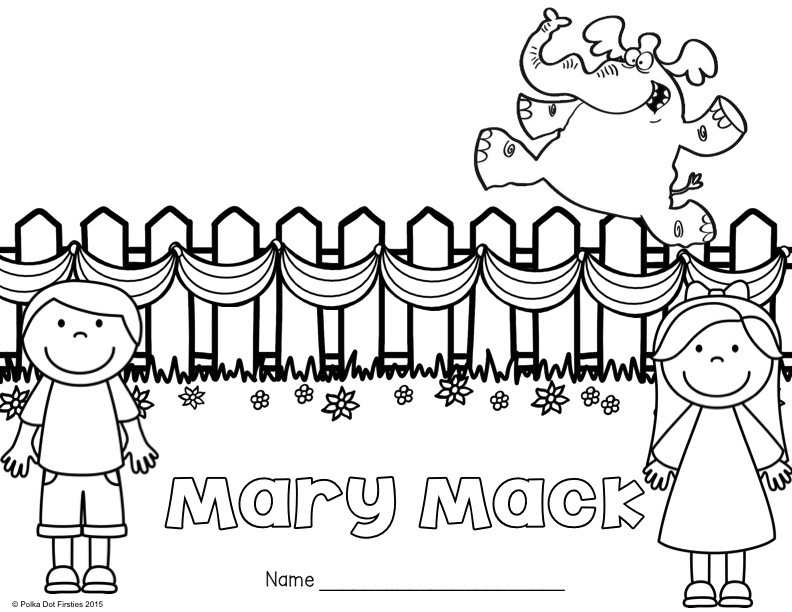 Polka Dot Firsties: Mary Mack: A Freebie