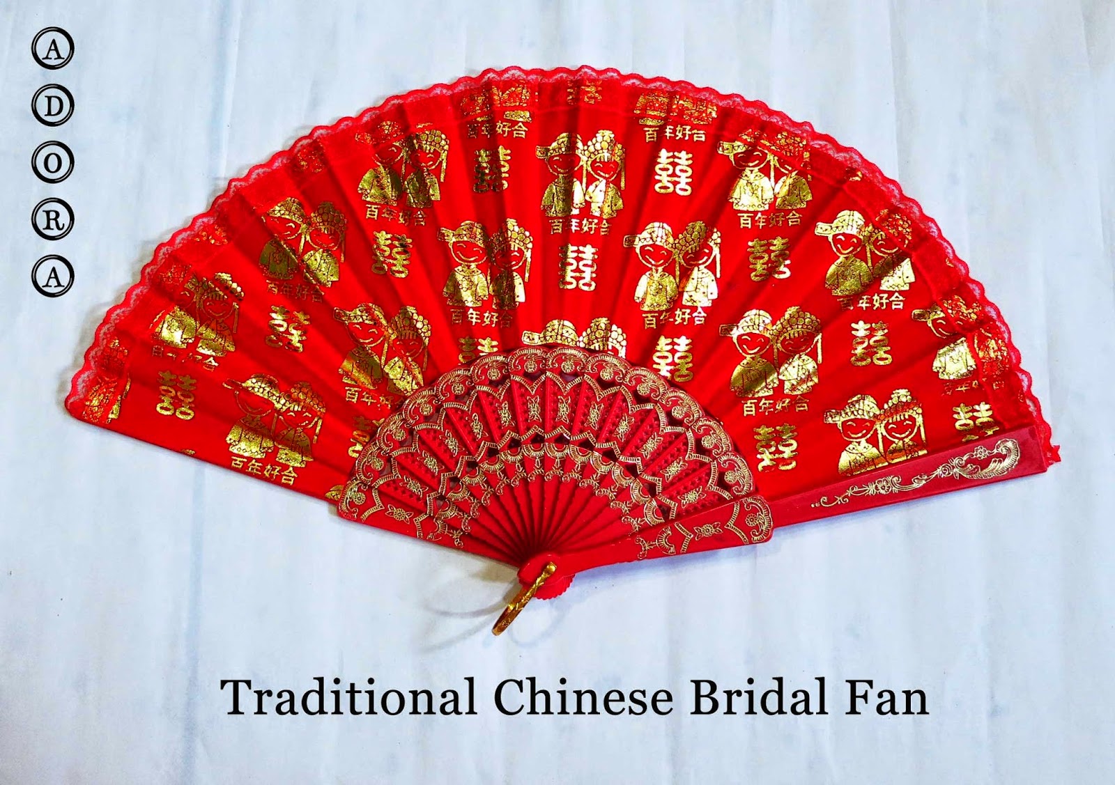 Adora Wedding Accessories Traditional Chinese Bridal Fan