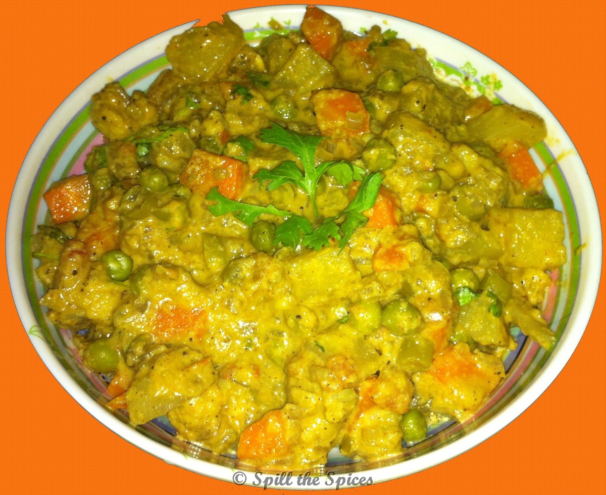 Mixed Vegetable Kurma Spill the Spices