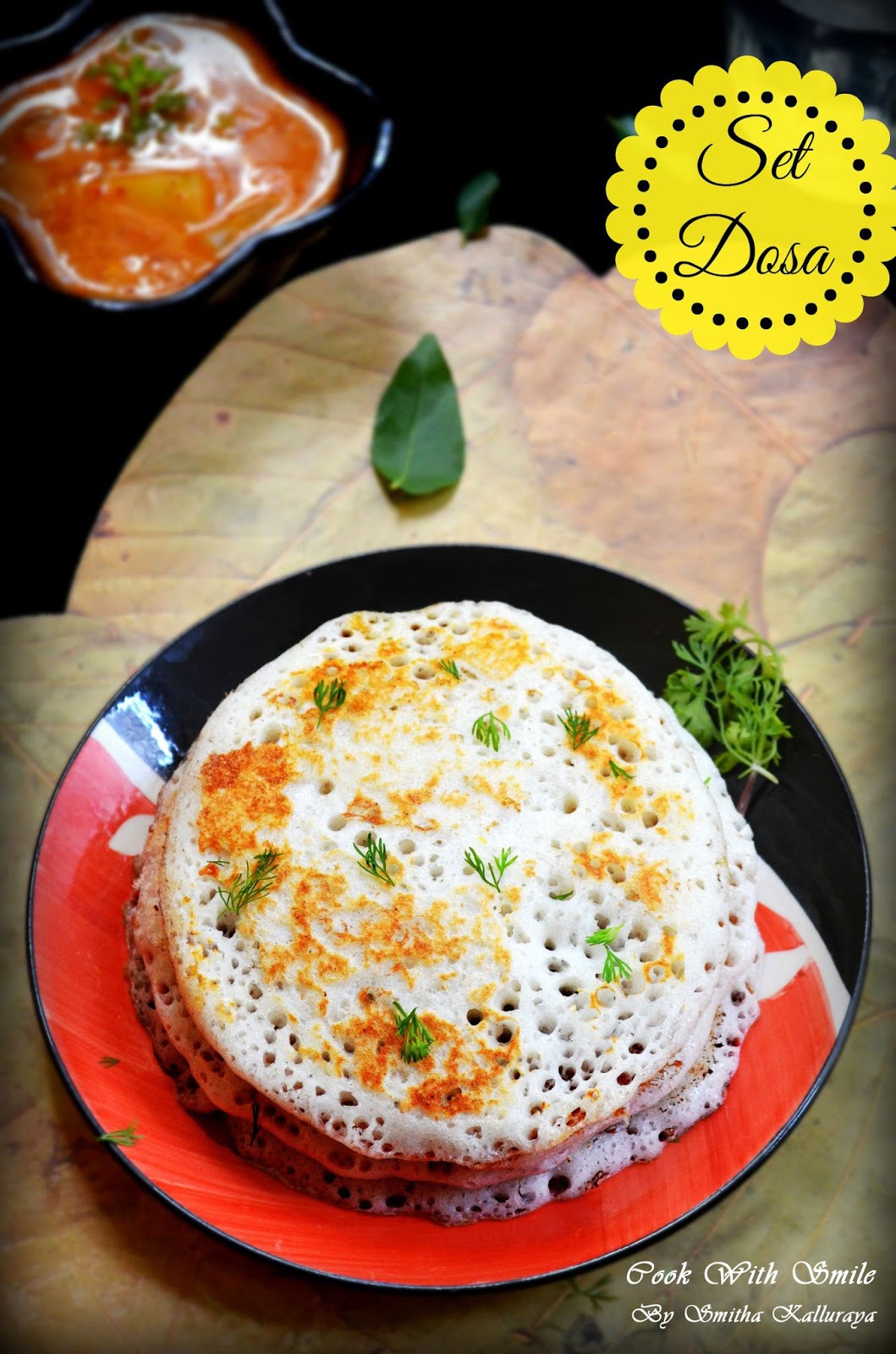 SET DOSA RECIPE / SPONGE DOSA Cook With Smile