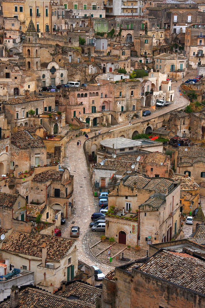 Ancient Cave Town Matera in Southern Italy Ancient Cave Town Matera in Southern Italy