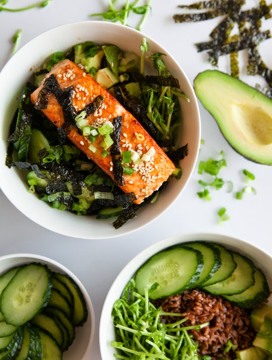 Seattle Asian Salmon Bowl Skinnytaste