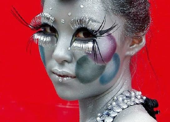 Models become art for the International Body Painting Festival in