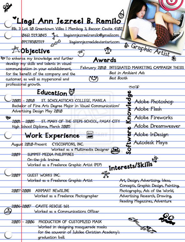 best resume for freshers