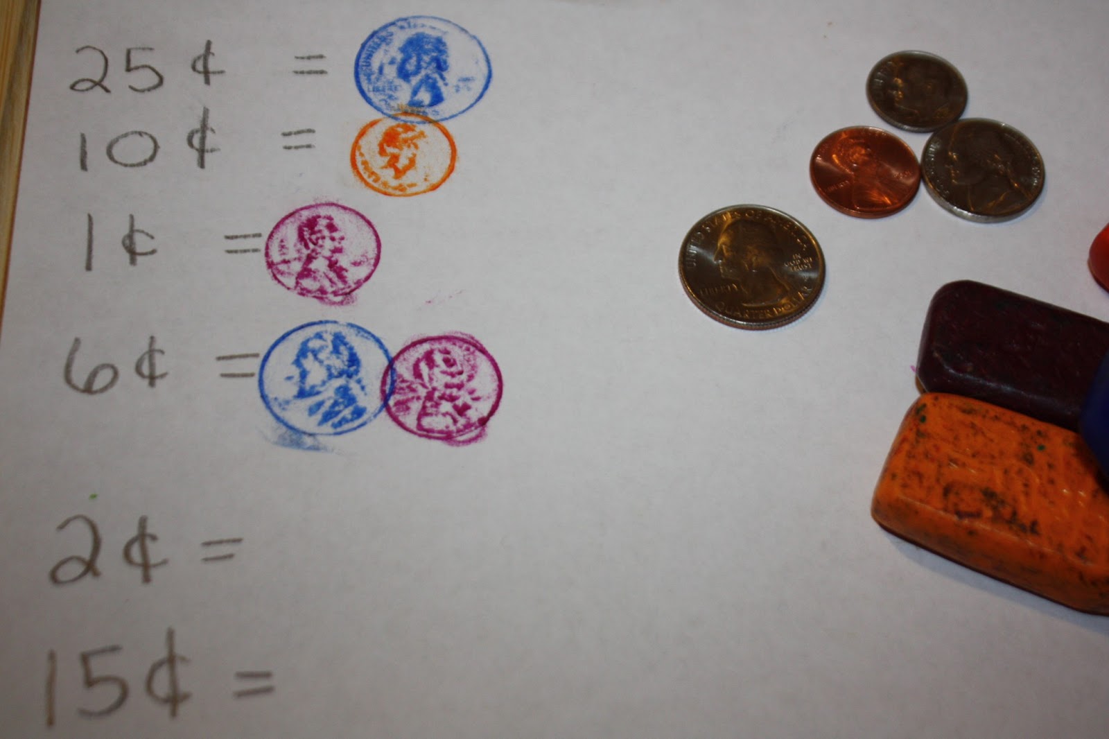 Coin Rubbings for Presidents Day Little Acorn Learning