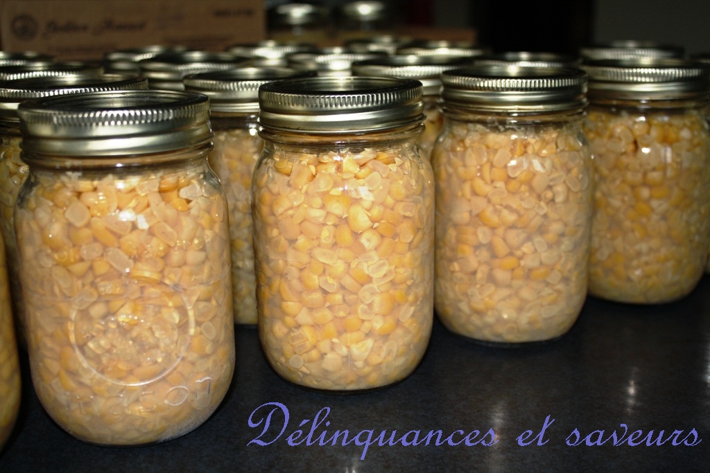 Délinquances et saveurs Maïs en conserve