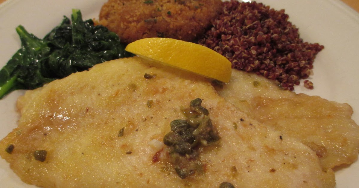 Flounder Piccata with Fresh Spinach and Sandy?