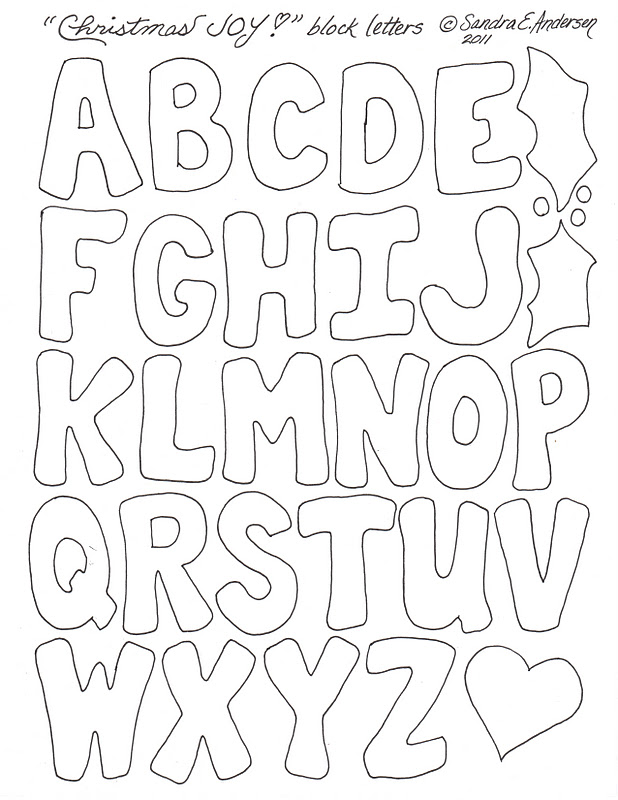 Block letter template Alphabet letter templates