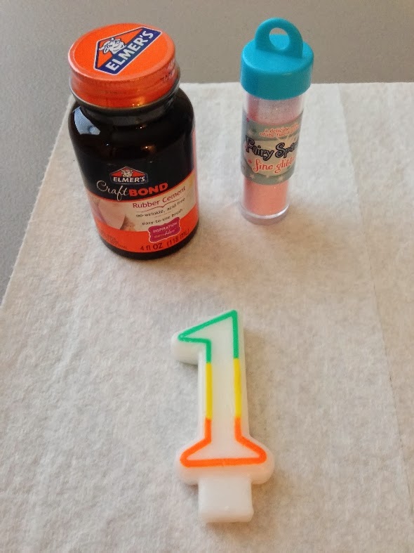 so the cook said Guest Post Glitter Birthday Candle DIY