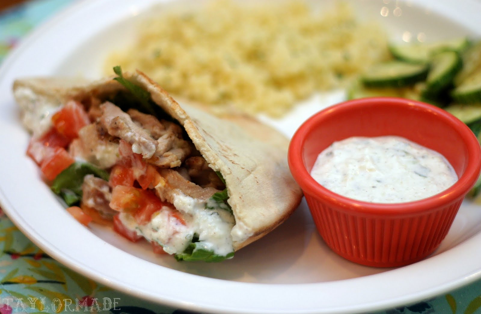 Chicken Pitas and Tzatziki TaylorMade