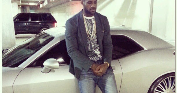 Lebron James Infront Of His Challenger Srt After Game 2 Of