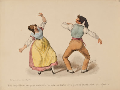 tarantella dance dancers illustrations booktryst drawn basic two style