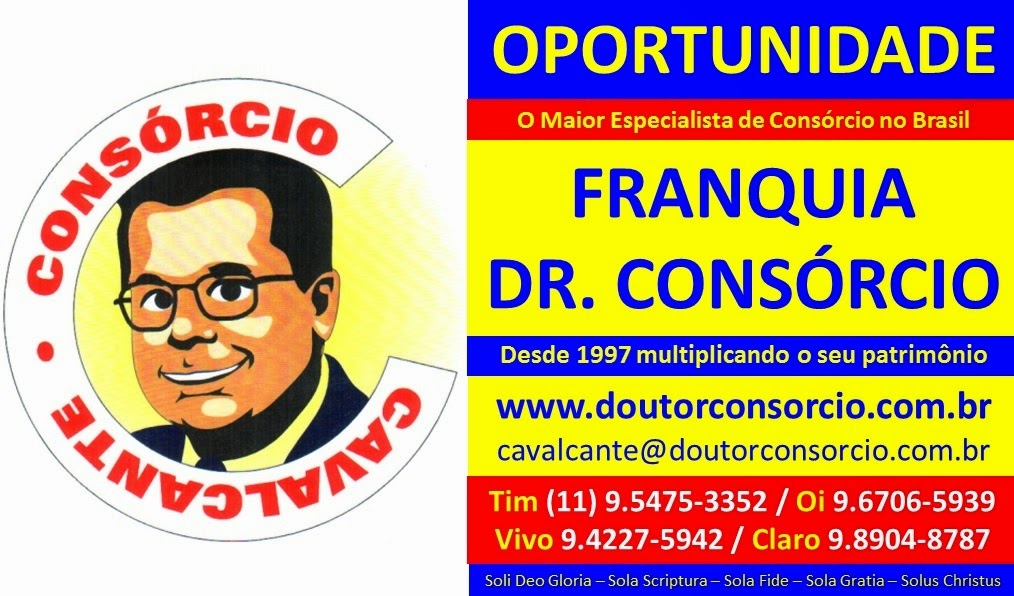 Atenção Vendedor e Representante, chegou a sua Oportunidade de Ouro: Franquia Dr. Consórcio.