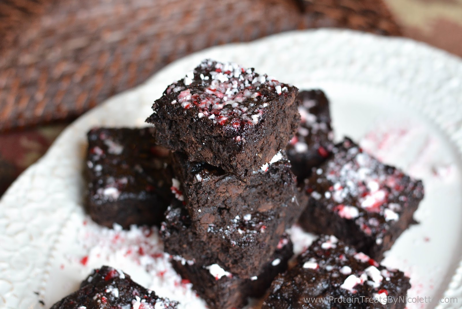 Protein Treats By Nicolette Dark Chocolate Peppermint Protein Brownies
