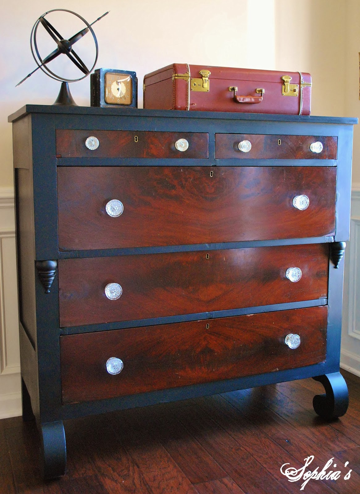 Sophia's Black Empire Dresser