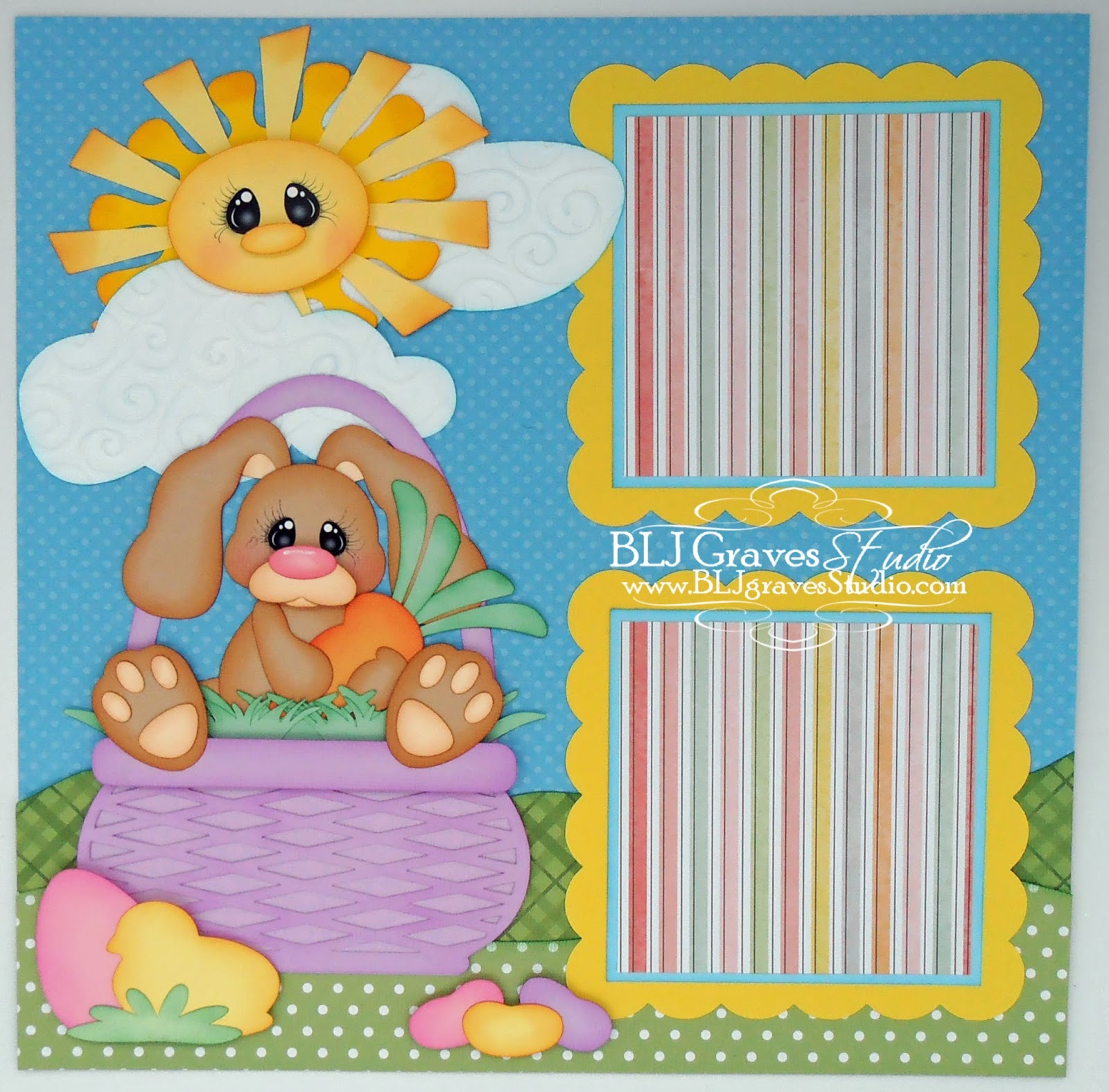 TREASURE BOX DESIGNS Easter Scrapbook Layout