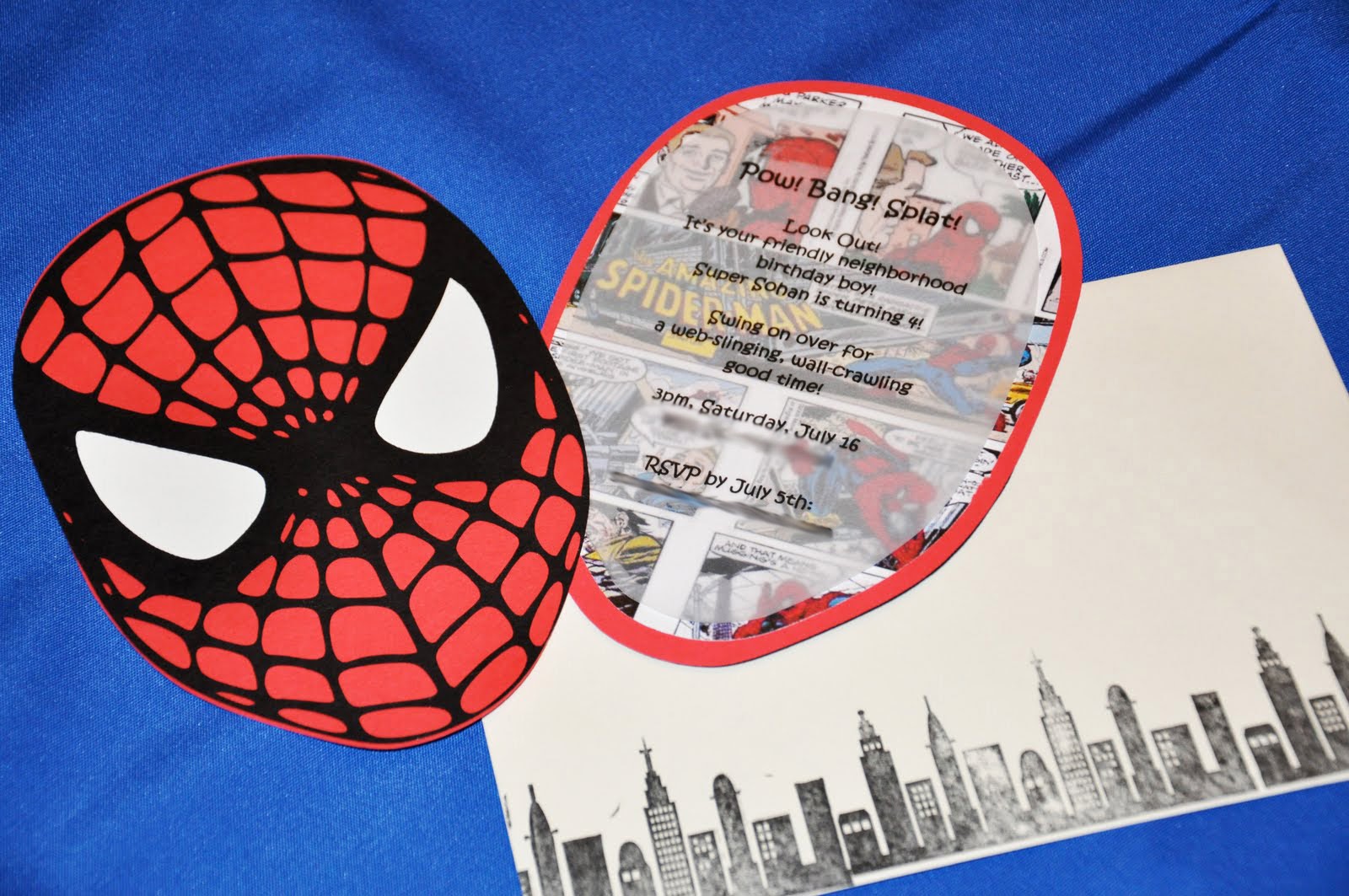the party wall sneak peek spiderman party invitations