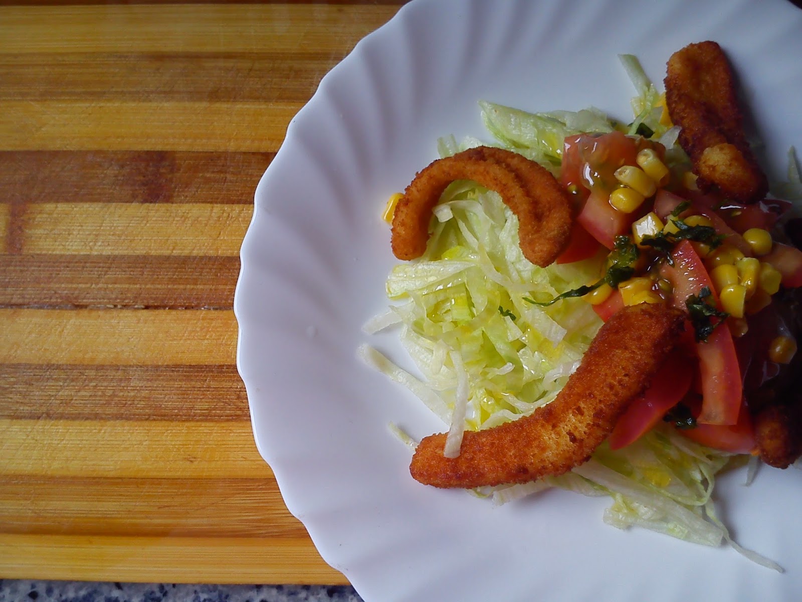 Ensalada De Calamares Rebozados
