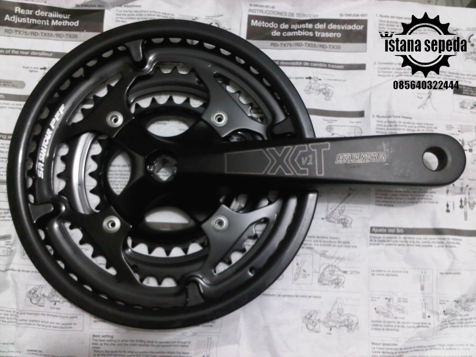 Istana Sepeda: Crank XCT Suntour V1 Murah Cuma Rp.135.000
