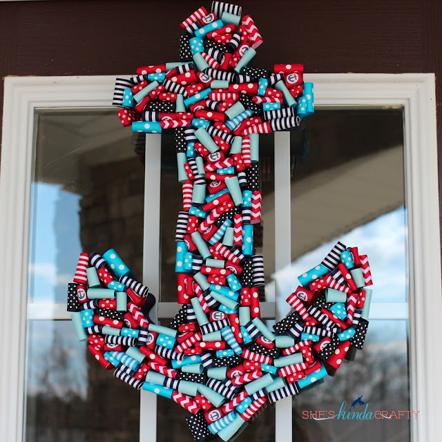 Anchor Ribbon Wreath