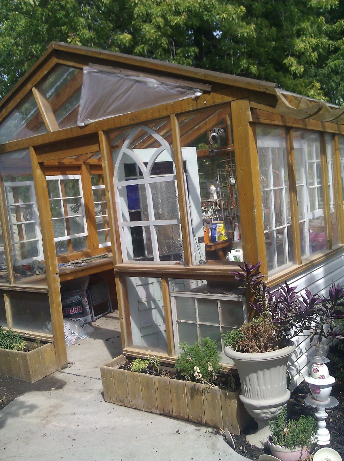 Urban Farm Girl UpCycled Greenhouse