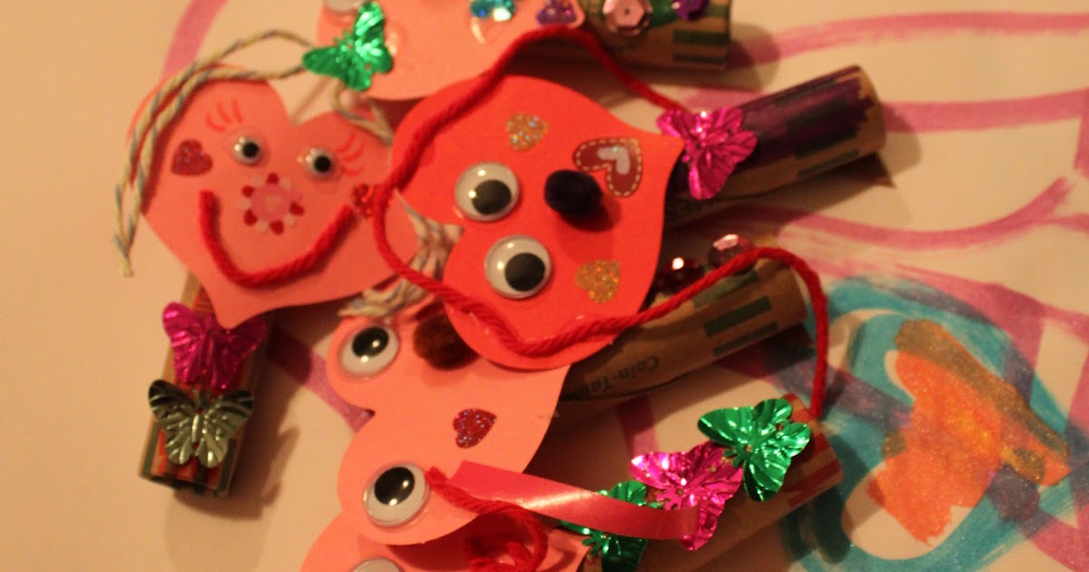 Green Owl Art Emma's Finger Puppet Valentines