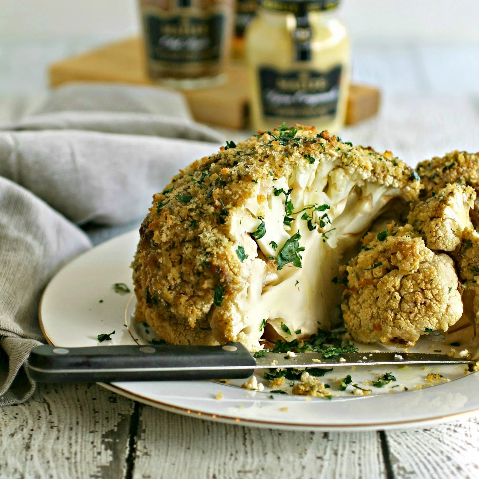 Hungry Couple Mustard Roasted Cauliflower