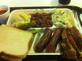 Angelo Fort Worth BBQ Barbecue Barbeque Bar-B-Que Brisket Sausage Combo