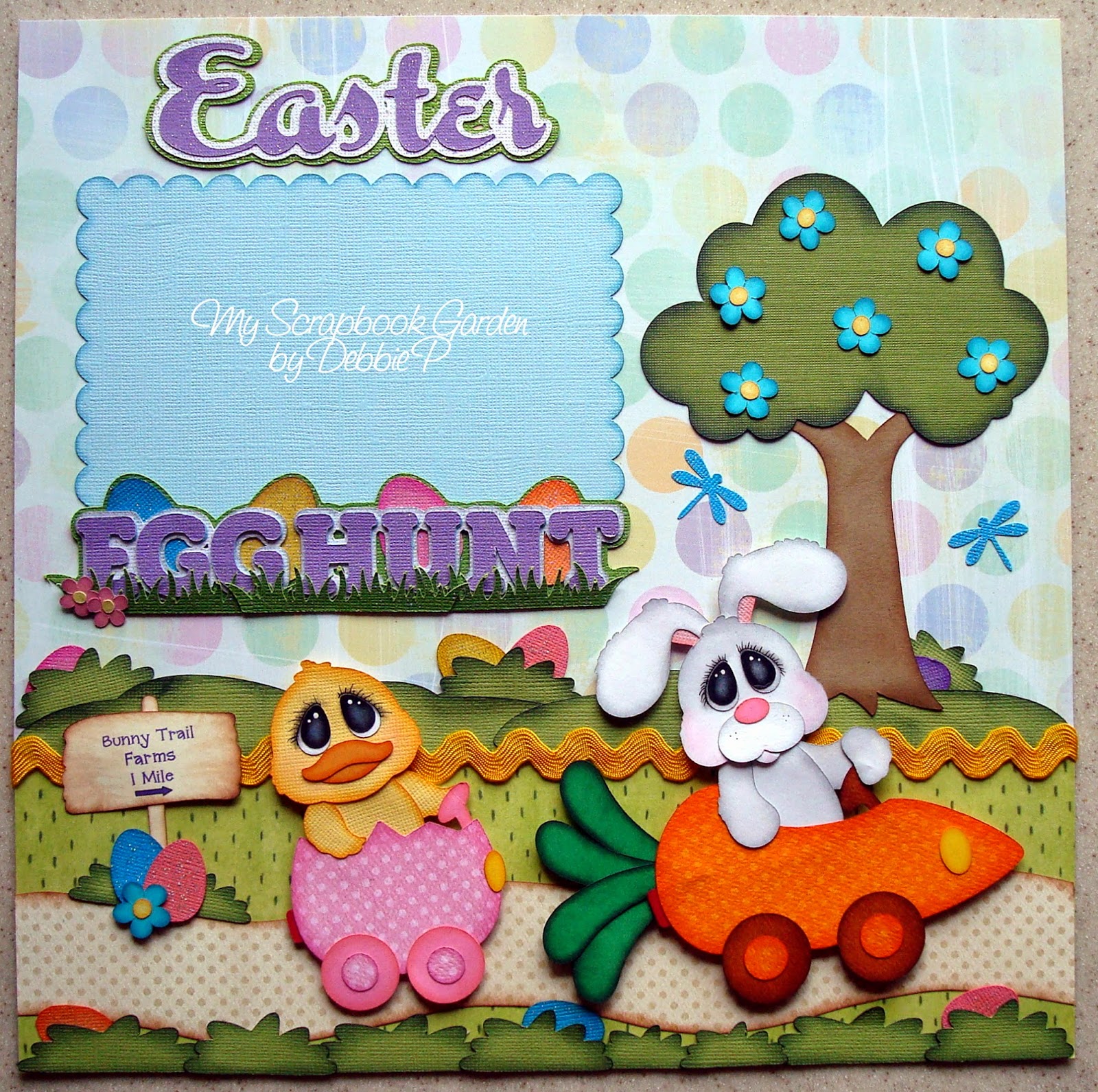 My Scrapbook Garden Easter Egg Hunt Fun Layout